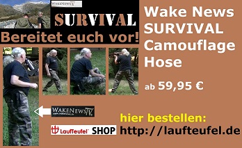 Wake News SURVIVAL Camouflage Hose Werbung 2017 Juli xsm